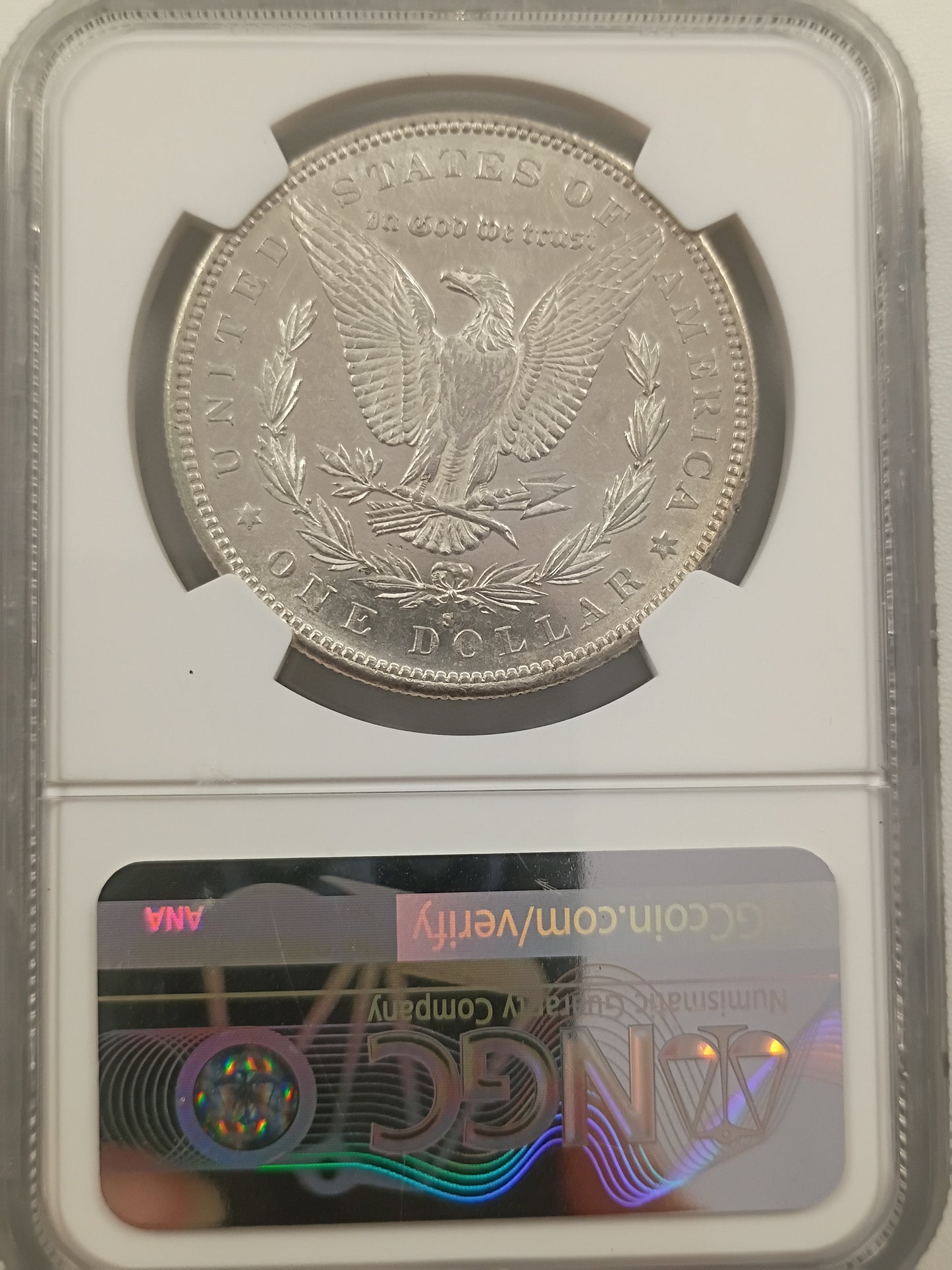 1883-S Morgan Silver Dollar | NGC AU55 | San Francisco Mint | Cert #6504211-005