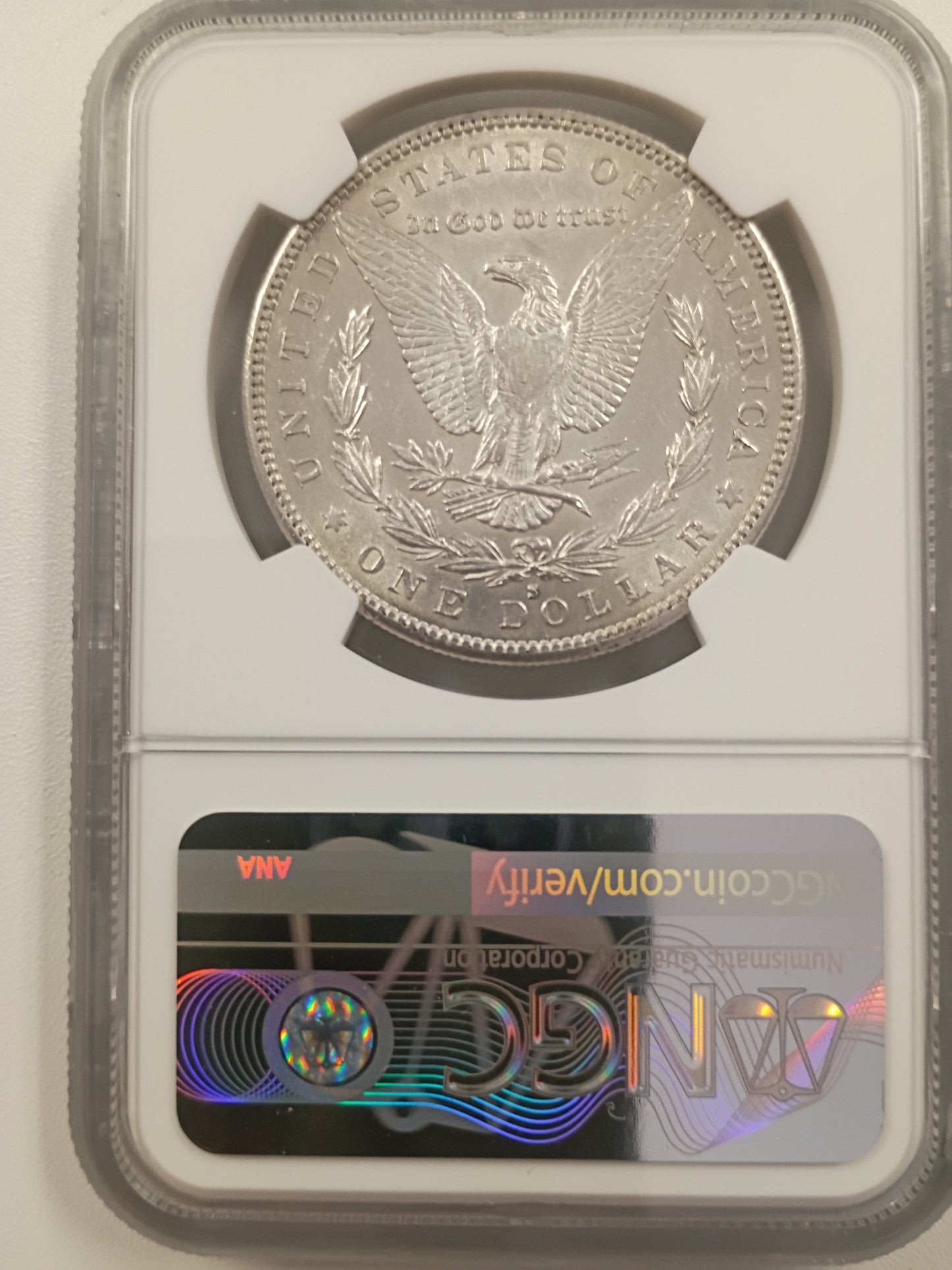 1884-S Morgan Silver Dollar | NGC AU55 | San Francisco Mint | Cert #6325429-003