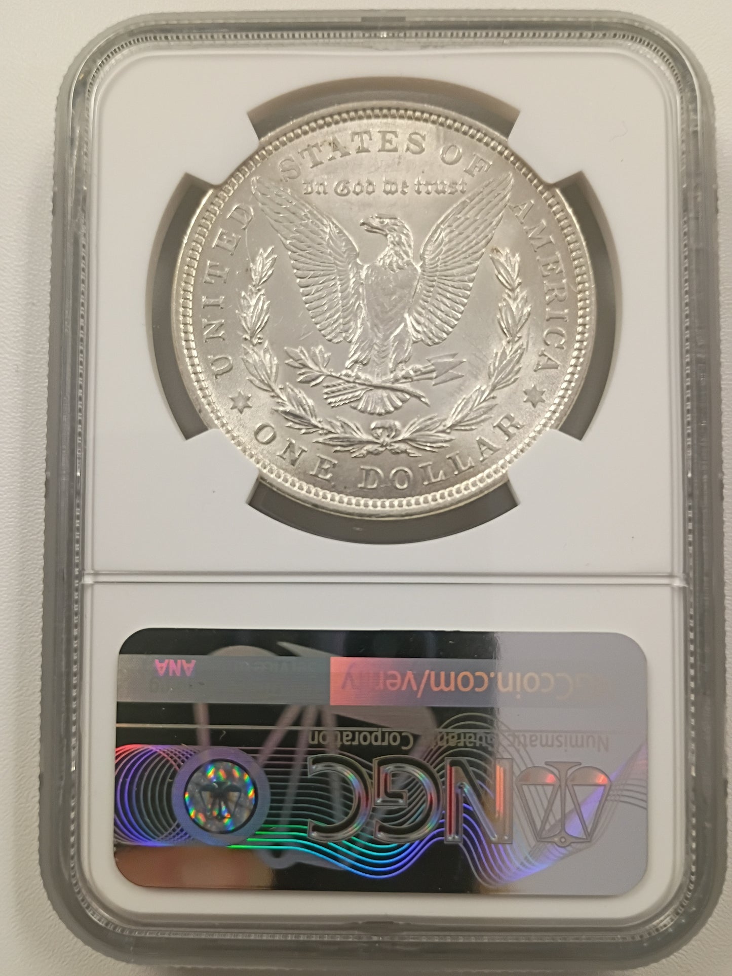 1921 Morgan Silver Dollar | NGC MS63 | Philadelphia Mint | Cert #6527031-013
