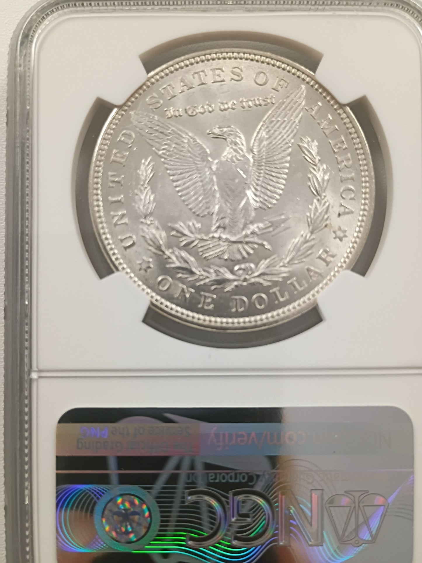 1921 Morgan Silver Dollar | NGC MS63 | Philadelphia Mint | Cert #6527031-011