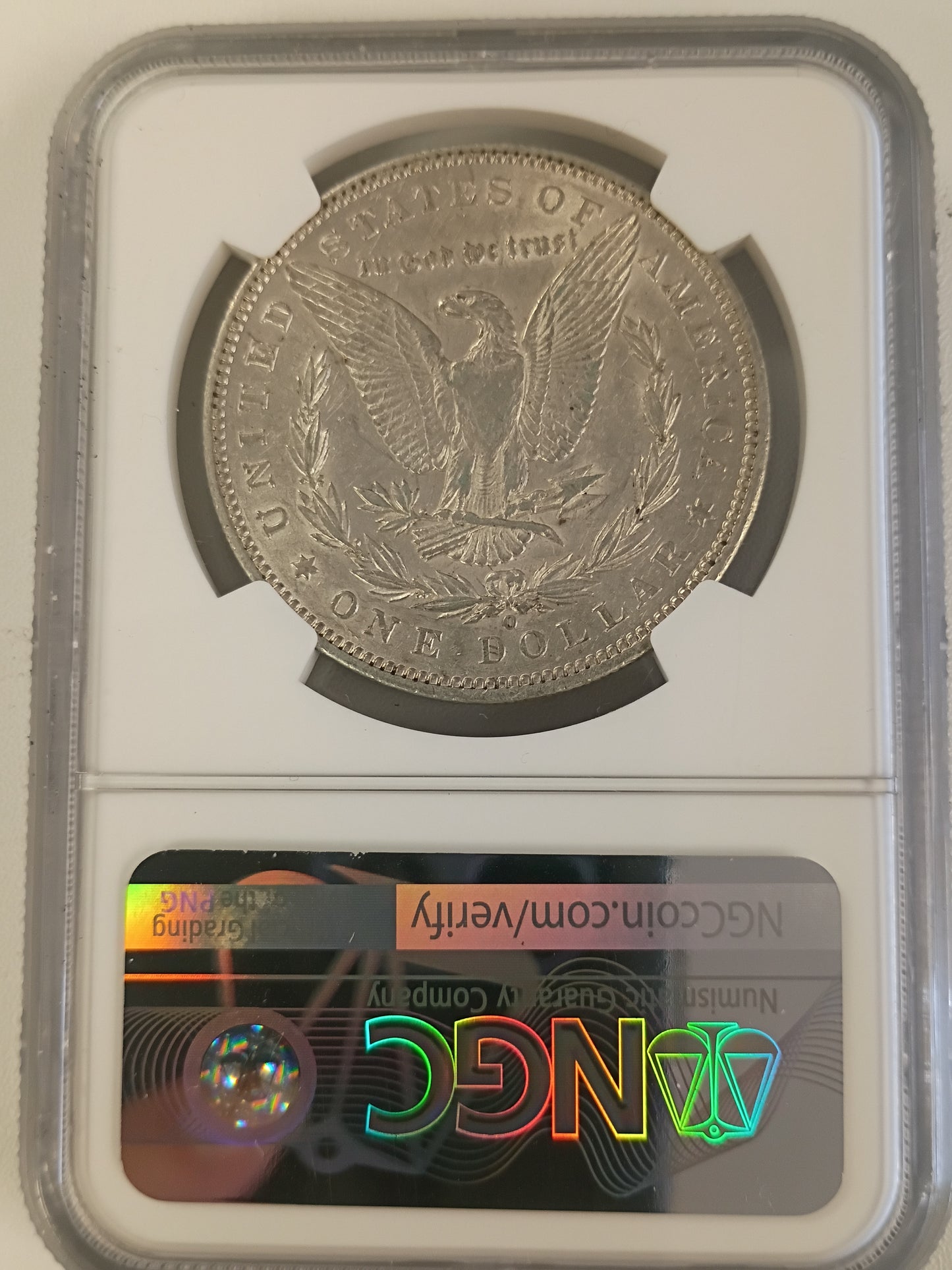 1893 O MORGAN DOLLAR AU-53