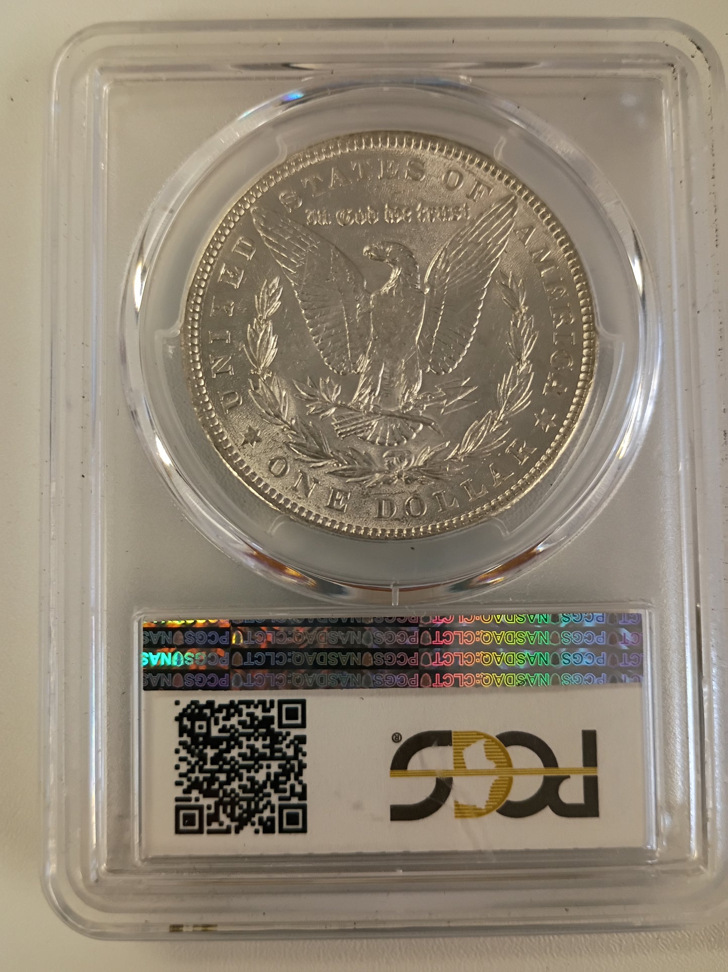 1901 P MORGAN WHITE AU-58+ PCGS 3794360