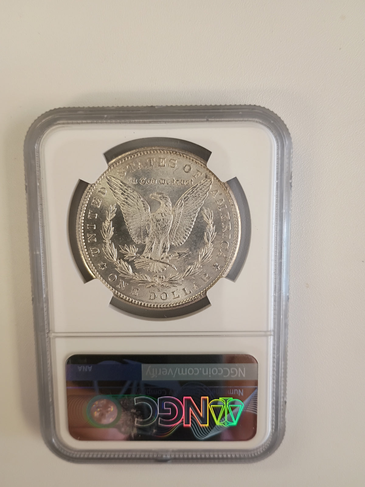 1890 S MORGAN DOLLAR MS-64 CERTIFATION # 6575003-001