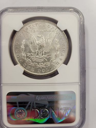 1880/9-S Morgan Silver Dollar | NGC MS64 | VAM-11 “Medium S” | Hot-50 Variety | Wayne Miller Signed Label | Cert #6548527-017