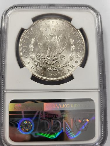 1889 Morgan Silver Dollar | NGC MS63 | VAM-19A “Bar Wing” | Top-100 Variety | Bill Fivaz Signed Label | Cert #35189097-003c