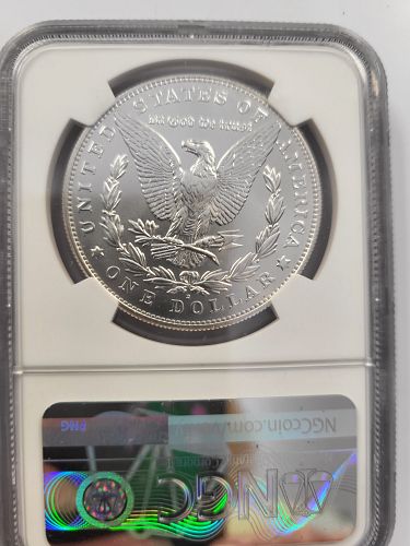 2021-D Morgan Silver Dollar | NGC MS69 | Mint Error | Obverse Struck Through | 100th Anniversary Issue | Cert #6572609-001