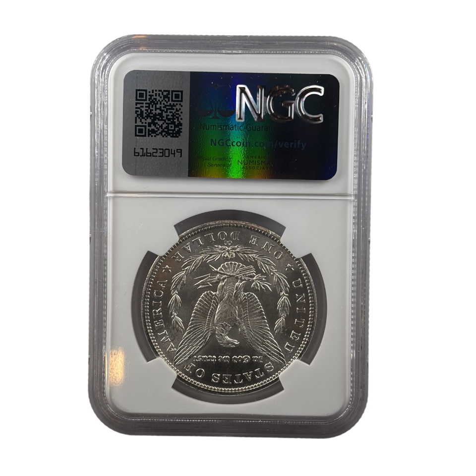 1883-CC Morgan Silver Dollar | NGC MS62 | Cert #6513053-014 | Carson City Mint