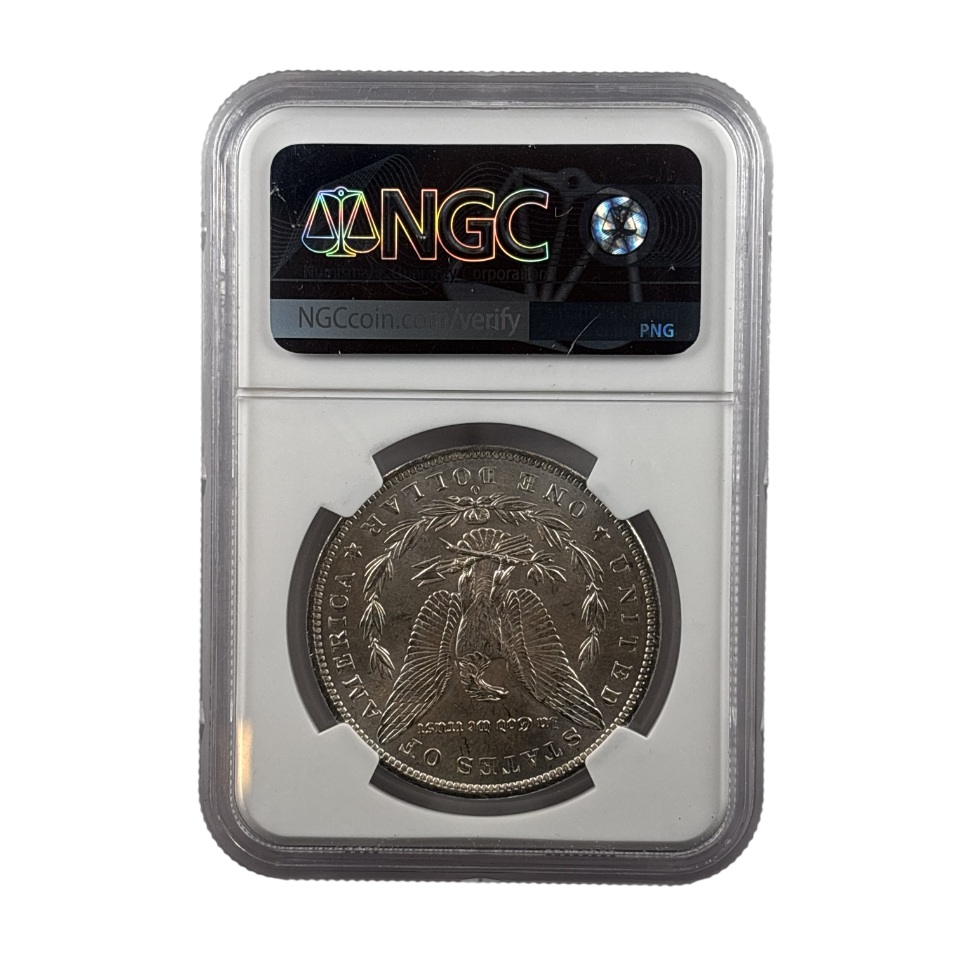 1882-O Morgan Silver Dollar | NGC MS63 | Cert #5767162-346 | Great Southern Treasury Hoard | Moy Signed