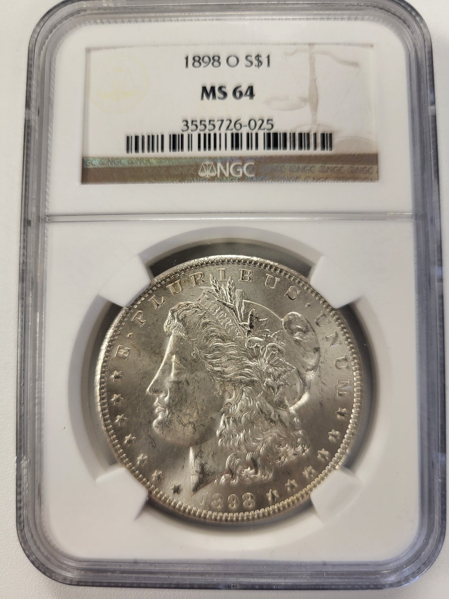 1898-O Morgan Silver Dollar | NGC MS64 | Near Gem Mint State