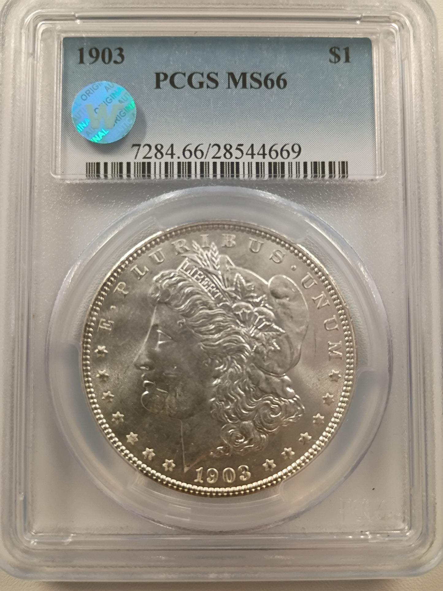 1903 Morgan Silver Dollar | PCGS MS66 | Gem BU | Cert #28544669