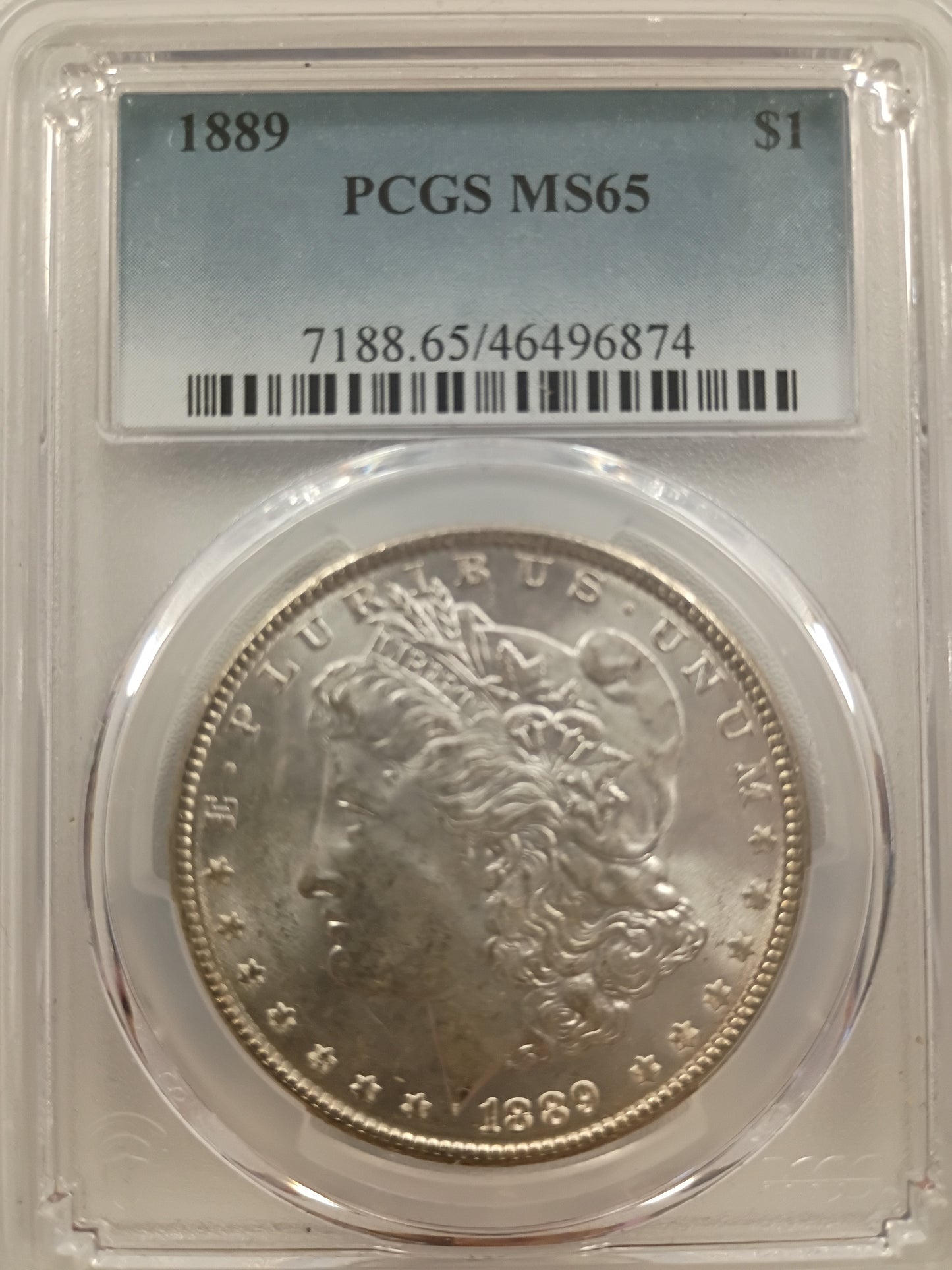 1889 Morgan Silver Dollar | PCGS MS65 | Gem BU