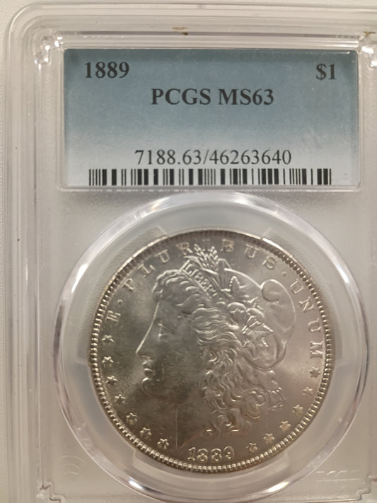 1889 Morgan Silver Dollar | PCGS MS63 | Choice BU