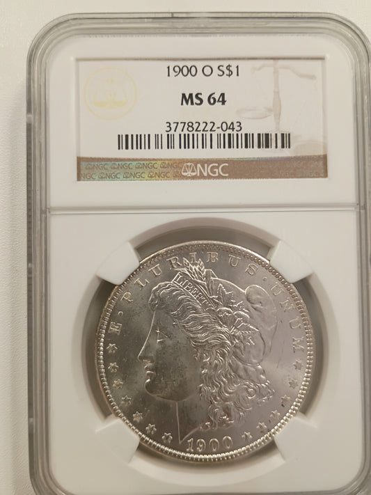 1900-O Morgan Silver Dollar | NGC MS64 | Near-Gem Mint State