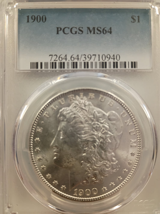 1900 Morgan Silver Dollar | PCGS MS64 | Near-Gem Mint State