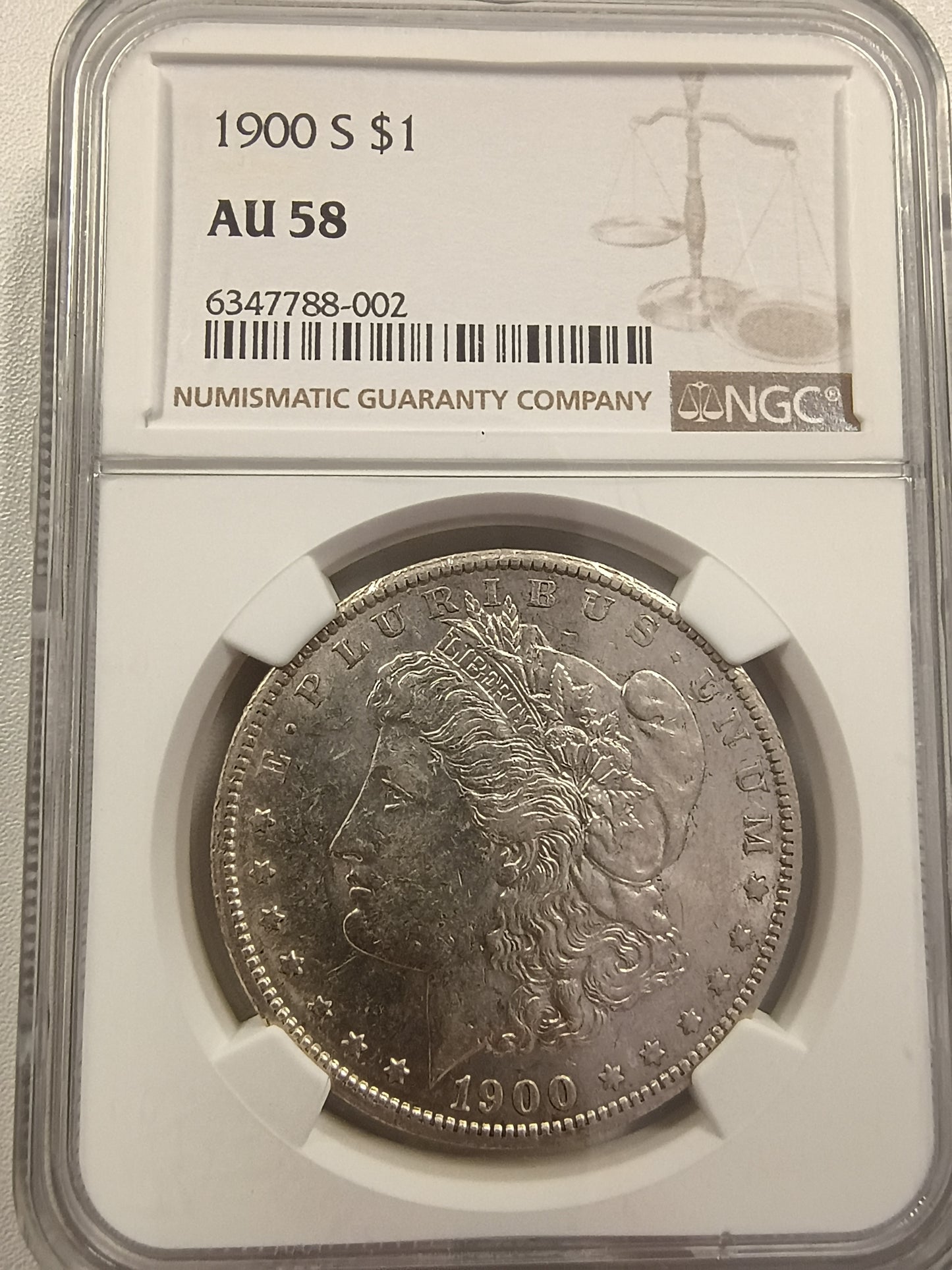 1900-S Morgan Silver Dollar | NGC AU58 | Near Mint State