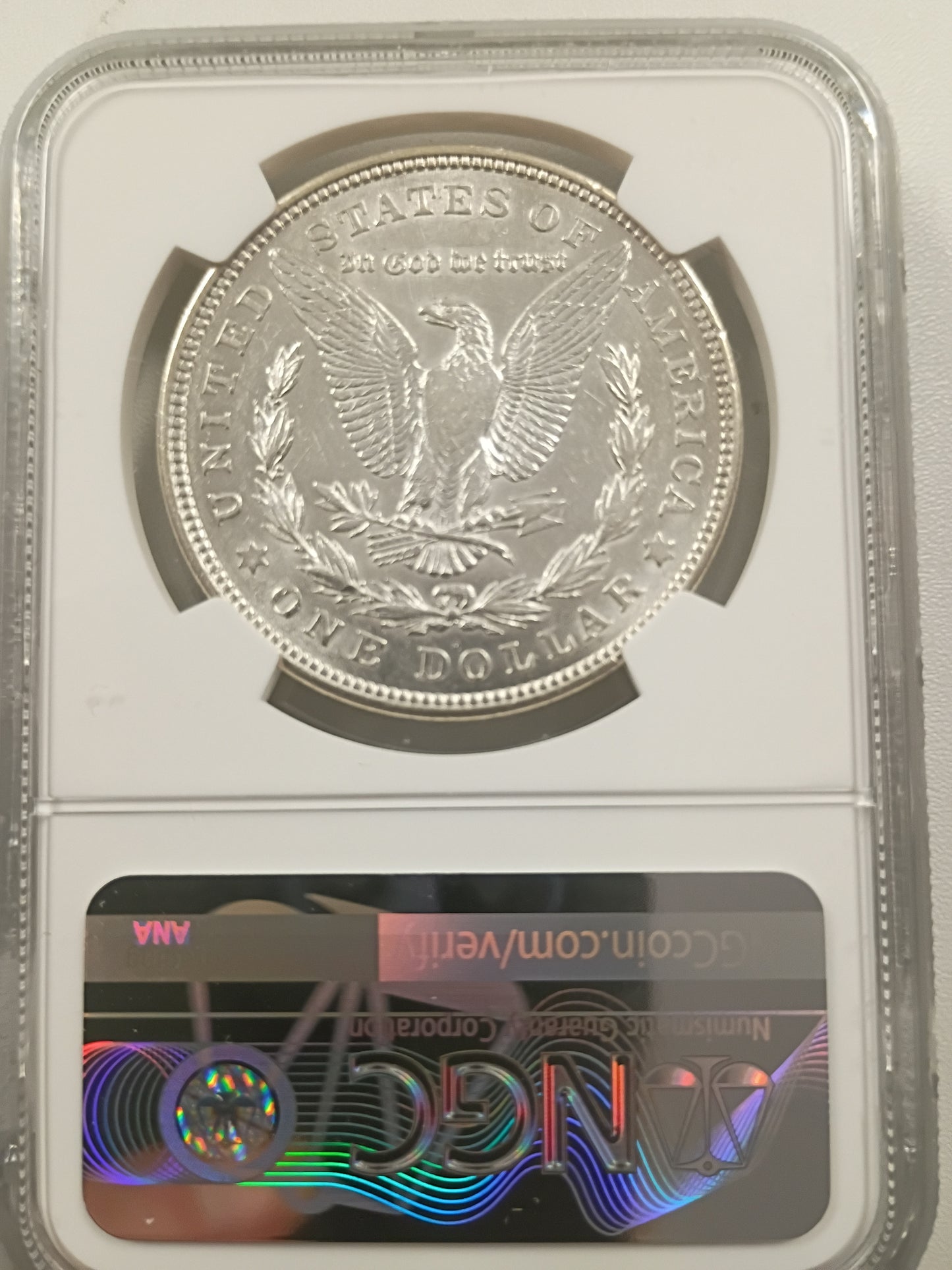 1921-D Morgan Silver Dollar | NGC AU58 | Denver Mint | Cert #6527031-002