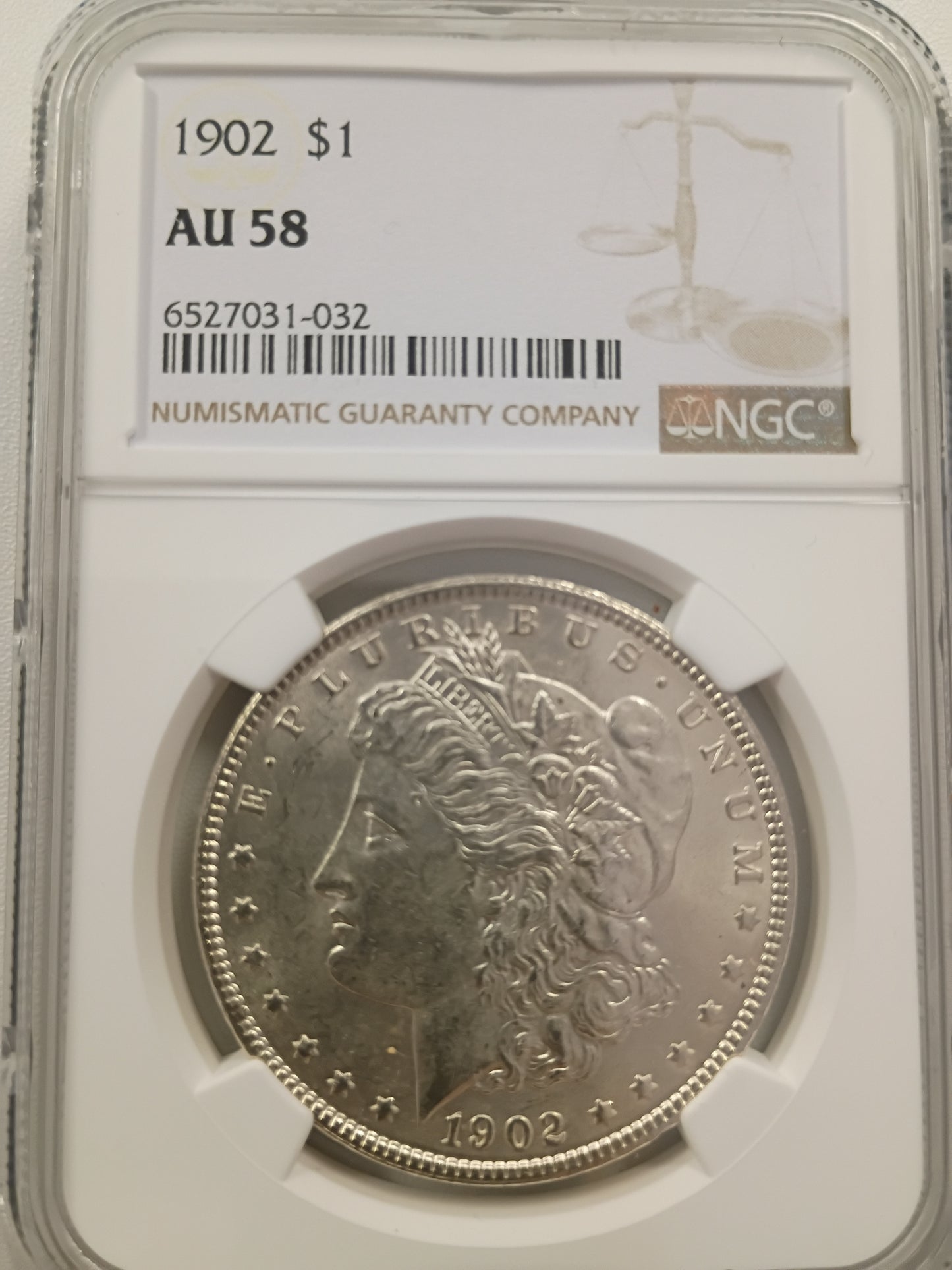 1902 Morgan Silver Dollar | NGC AU 58 | High-End AU Example