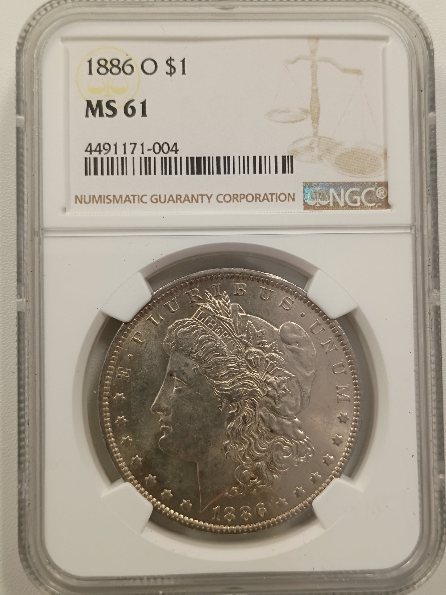 1886 O MS-61 Morgan Dollar 4491171-004