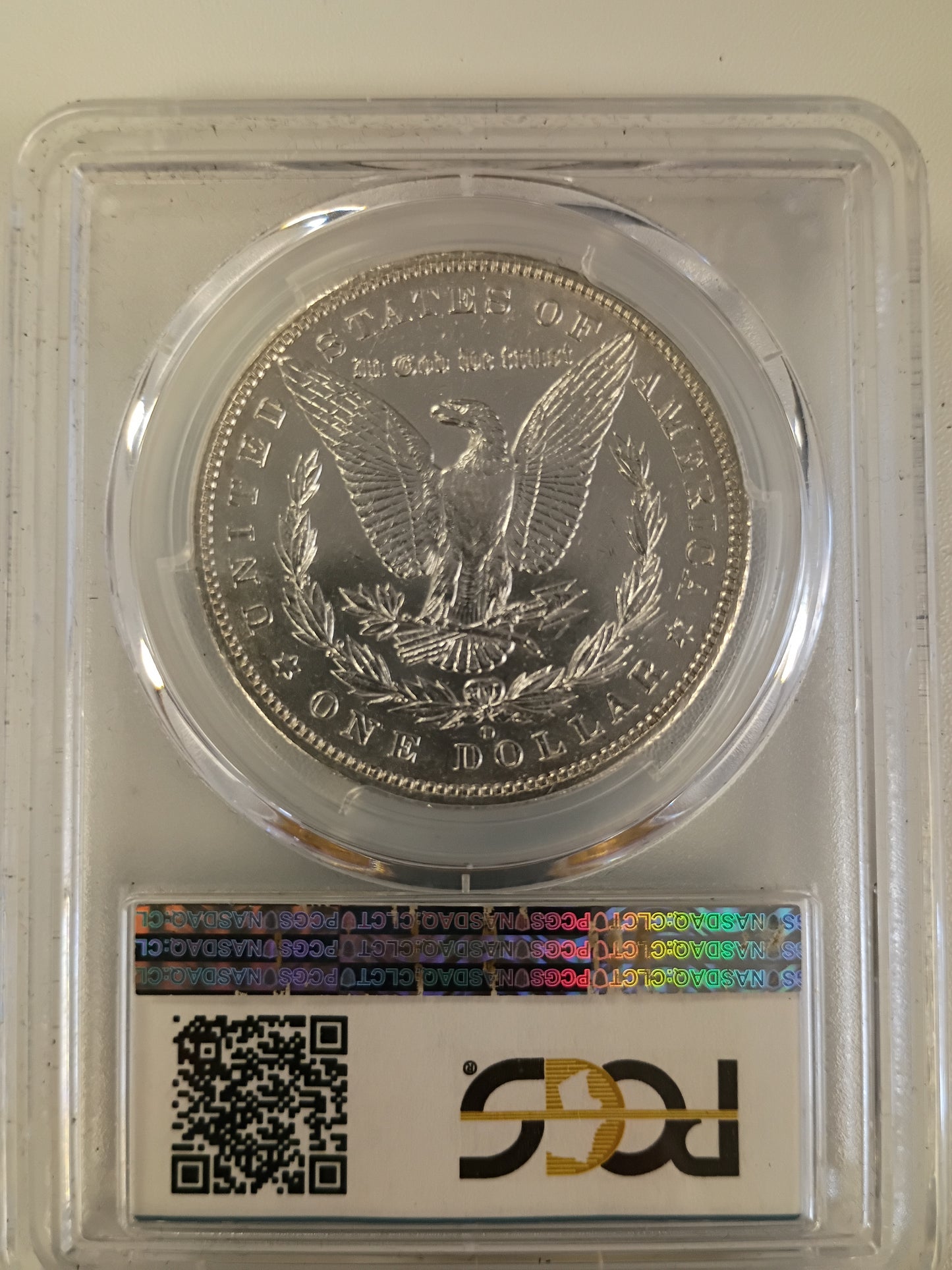 1895 O MORGAN DOLLAR AU-55 PCGS SIGHT WHITE