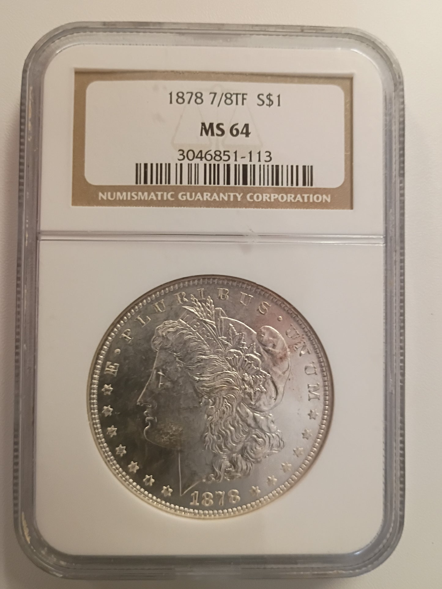 1878 7/8TF MS-64 Morgan Dollar