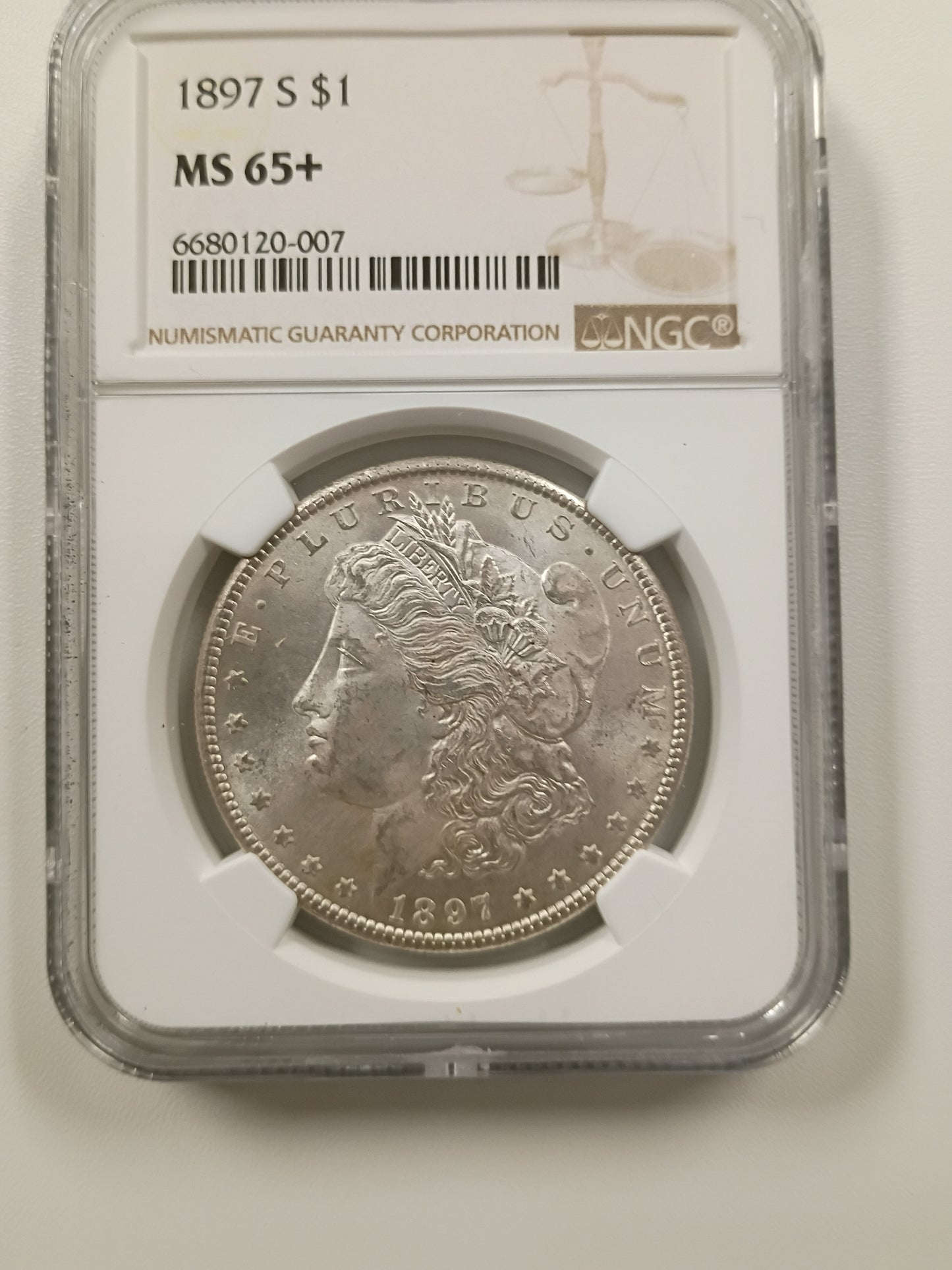 1897 S Morgan Dollar MS-65+ 6680120-007