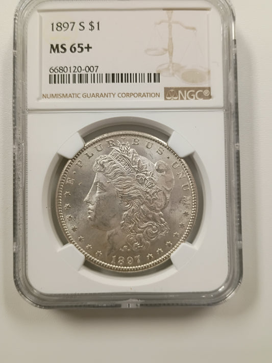 1897 S Morgan Dollar MS-65+ 6680120-007