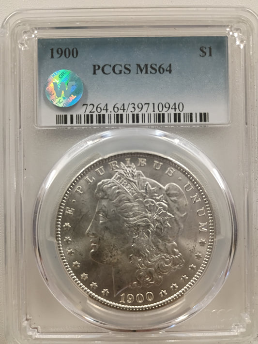 1900 Morgan Silver Dollar | PCGS MS64 | Near-Gem Mint State
