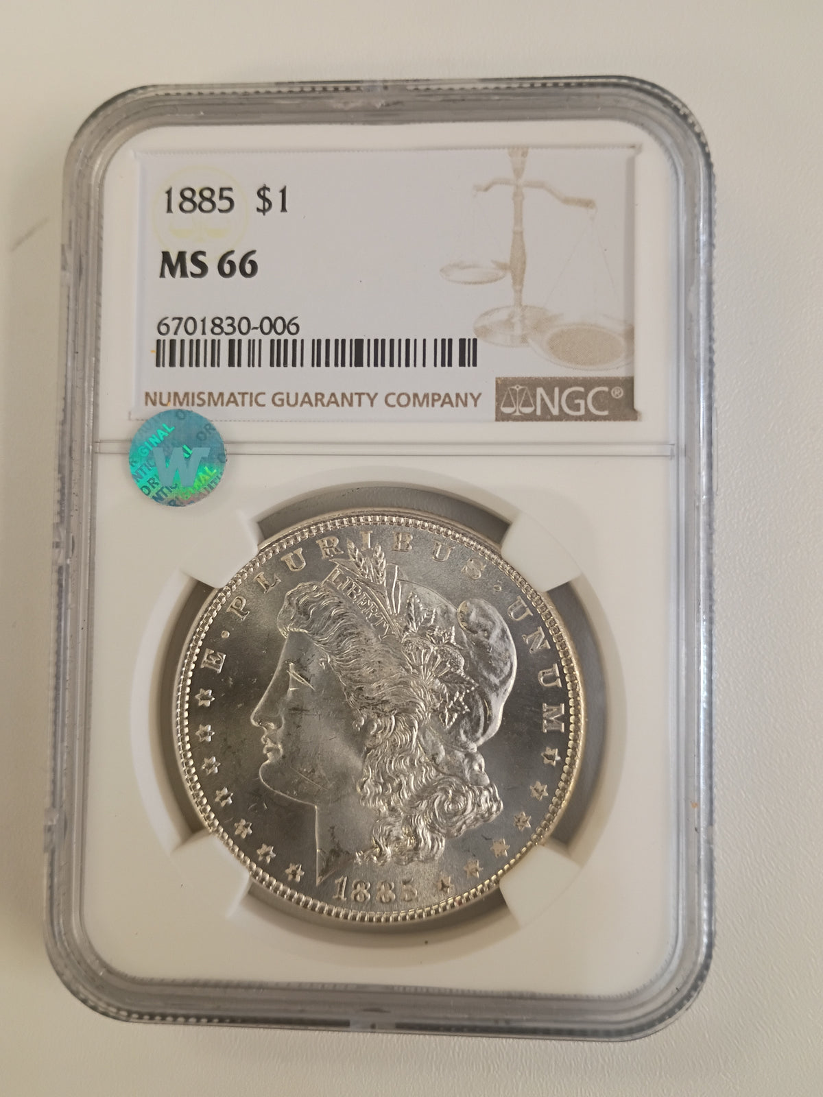 1885 P MORGAN DOLLAR MS-66  SW  67018830-006