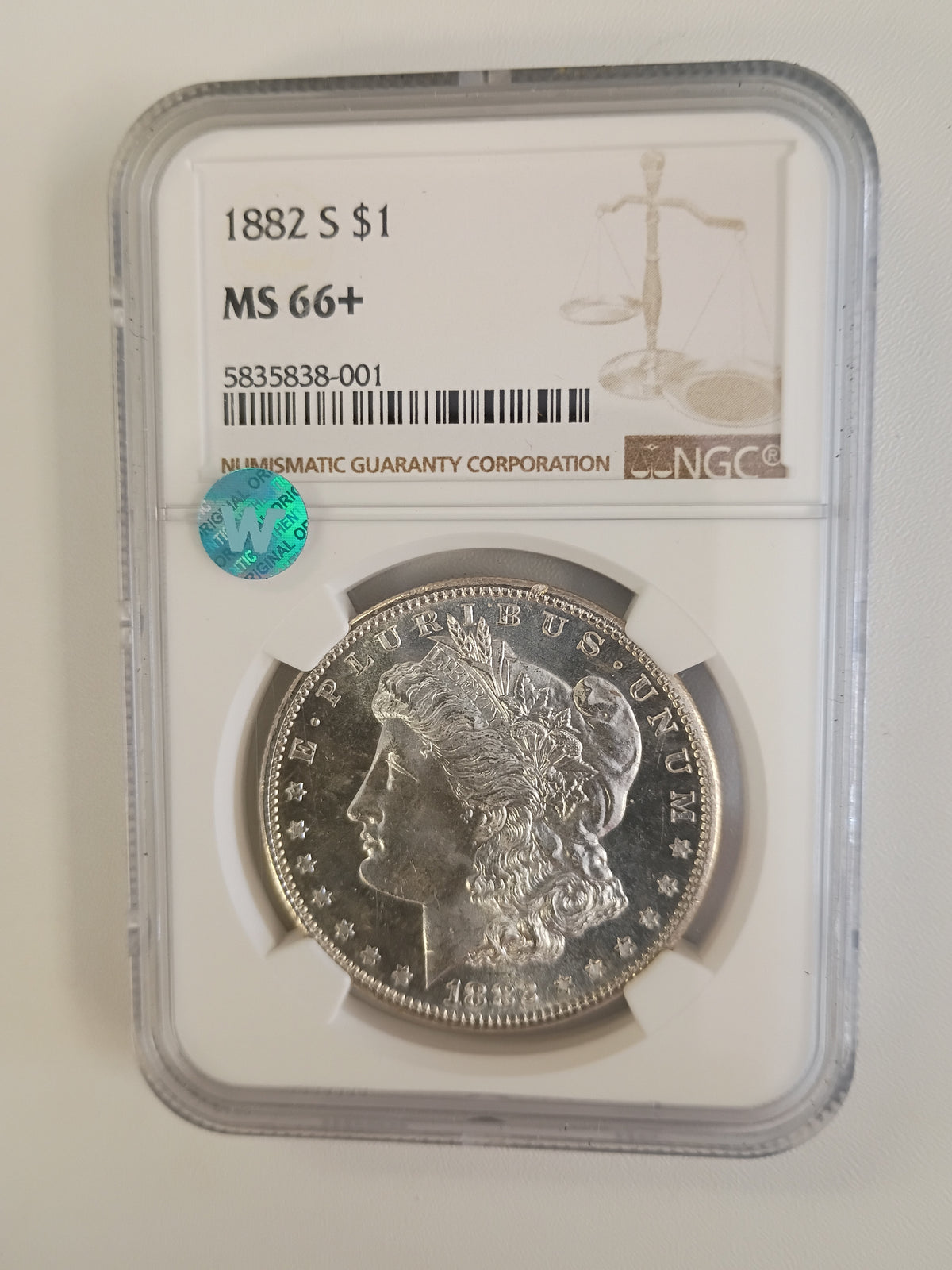 1882 S MORGAN DOLLAR MS-66+   SW 5835838-001