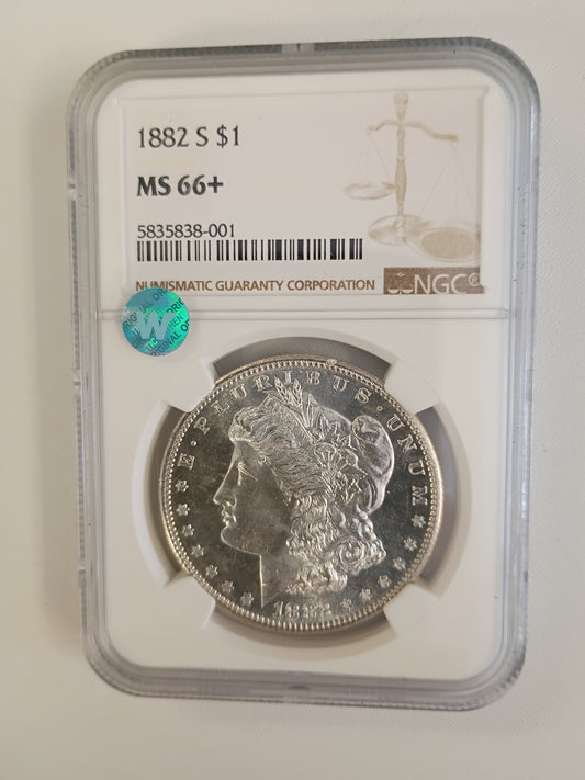 1882 S MORGAN DOLLAR MS-66+   SW 5835838-001