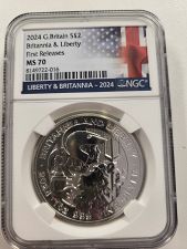 2024 G Britain Britannia &Liberty MS-70 NGC First Release