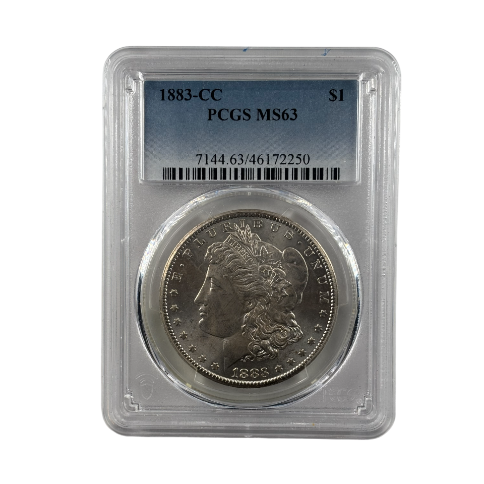 1883-CC Morgan Silver Dollar | PCGS MS63 | Carson City Mint