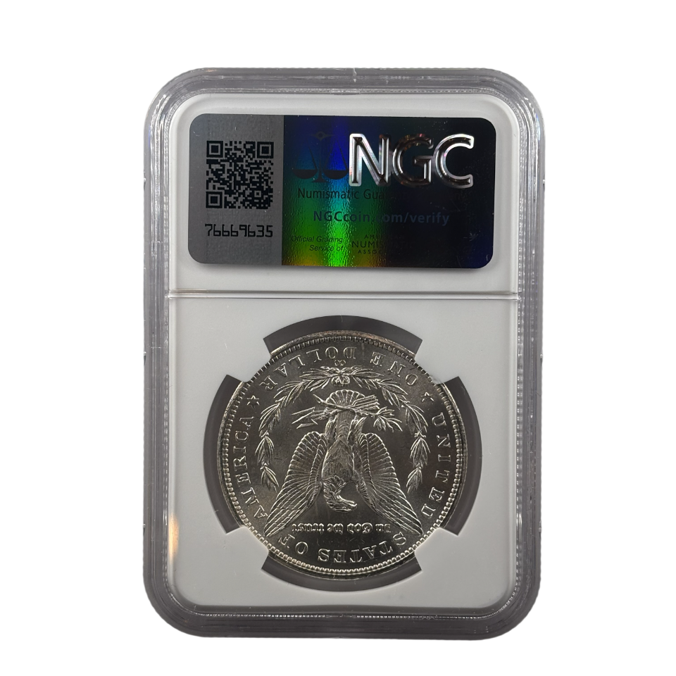 1883-CC Morgan Silver Dollar | NGC MS62 | Cert #6513053-002 | Carson City Mint