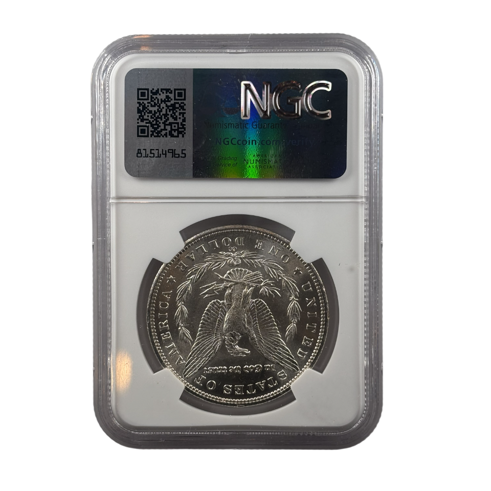 1883-CC Morgan Silver Dollar | NGC MS62 | Cert #6513053-016 | Carson City Mint