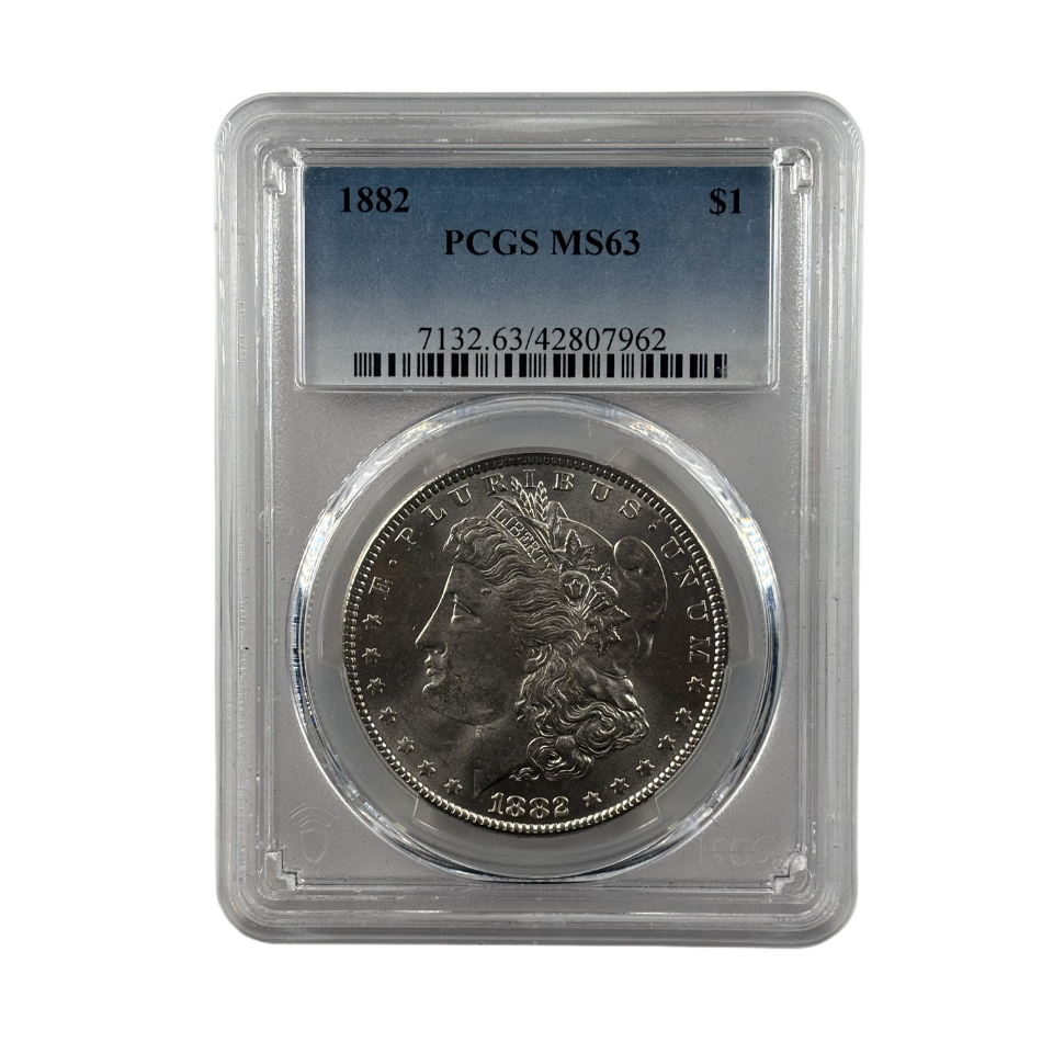 1882 Morgan Silver Dollar | PCGS MS63 | Cert #42807962 | Philadelphia Mint