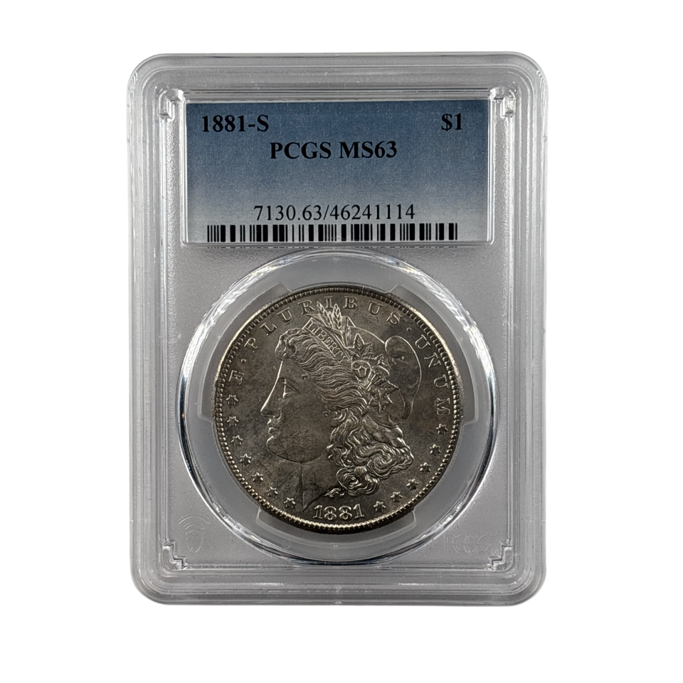 1881-S Morgan Silver Dollar | PCGS MS63 | Cert #46241114 | San Francisco Mint