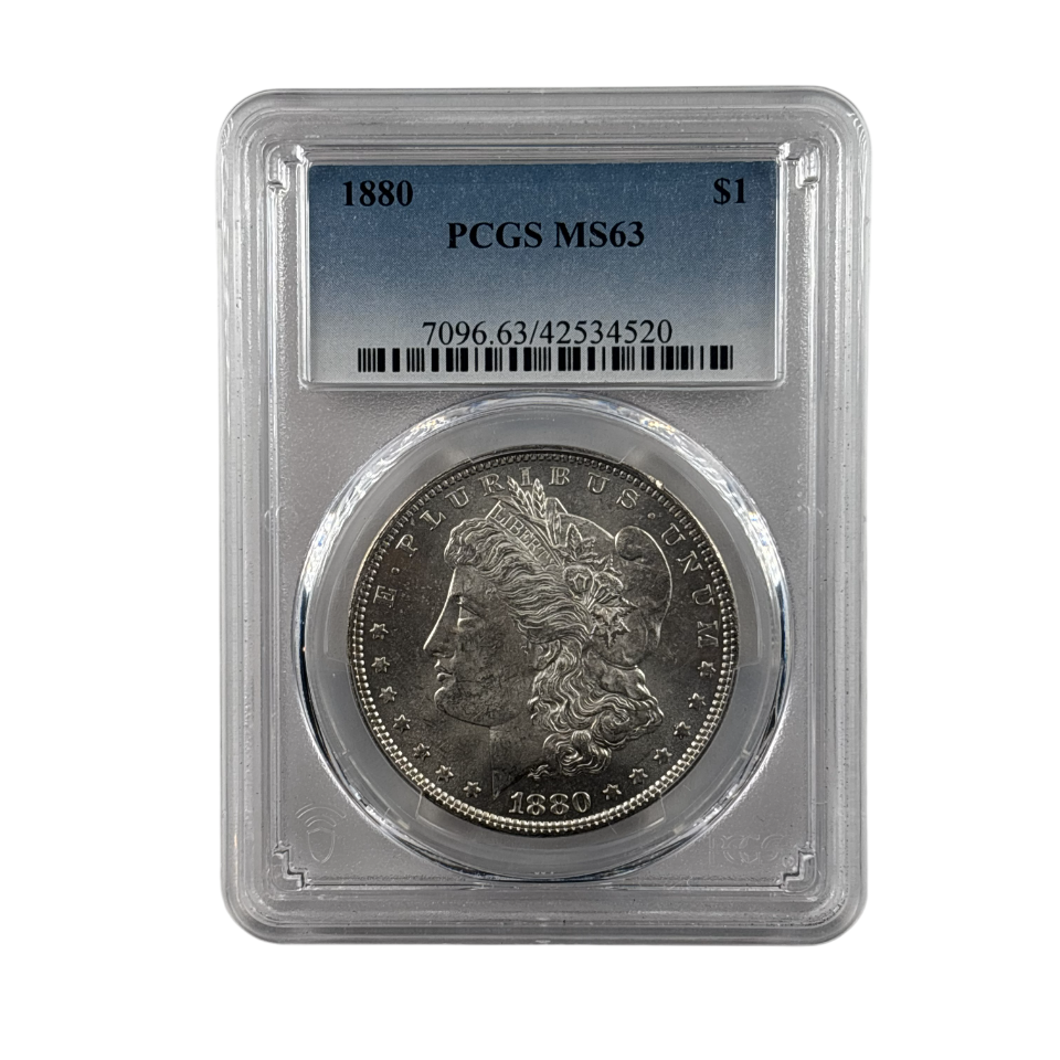 1880 Morgan Silver Dollar | PCGS MS63 | Cert #42534520 | Philadelphia Mint