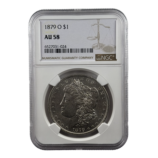 1879-O Morgan Silver Dollar | NGC AU58 | Choice About Uncirculated | New Orleans Mint | Cert #6527031-024