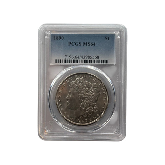 1890 Morgan Silver Dollar | PCGS MS64 | Choice Uncirculated
