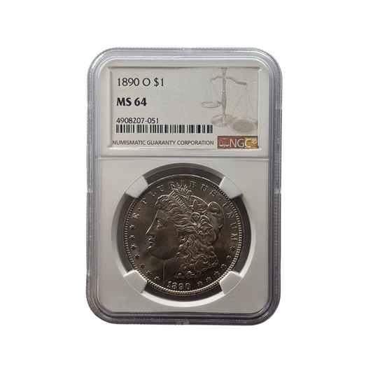 1890-O Morgan Silver Dollar | NGC MS64 | Choice Uncirculated New Orleans Issue