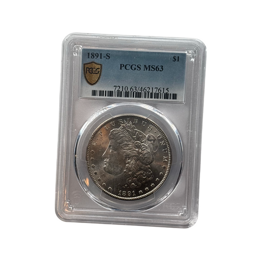1891-S Morgan Silver Dollar | PCGS MS63 | Choice Uncirculated
