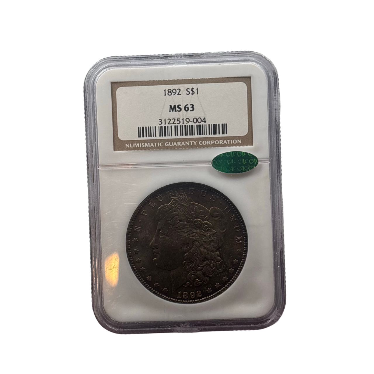 1892 Morgan Silver Dollar | NGC MS63 | Choice Uncirculated