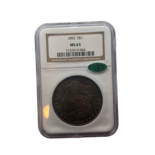 1892 Morgan Silver Dollar | NGC MS63 | Choice Uncirculated