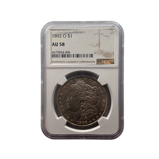1892-O Morgan Silver Dollar | NGC AU58 | New Orleans Mint