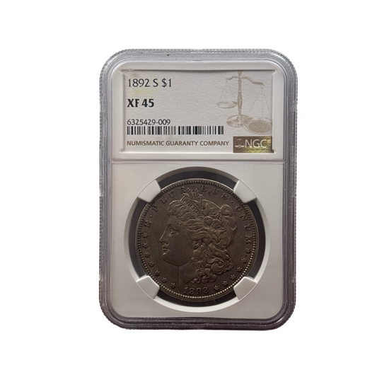 1892-S Morgan Silver Dollar | NGC XF45 | Key Date San Francisco Issue