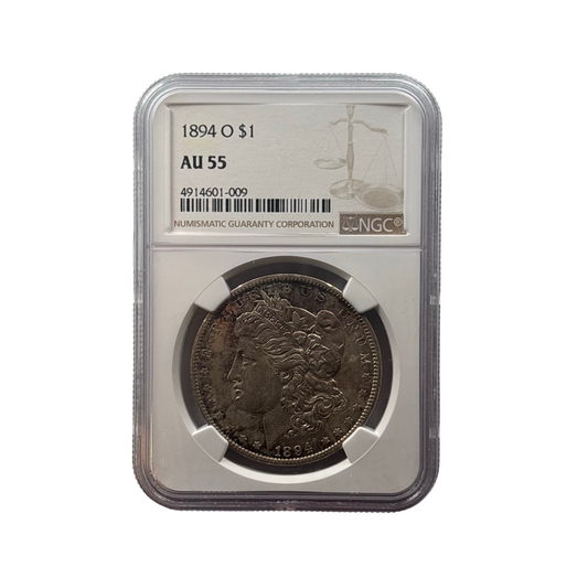 1894-O Morgan Silver Dollar | NGC AU55 | Near-Mint New Orleans Issue