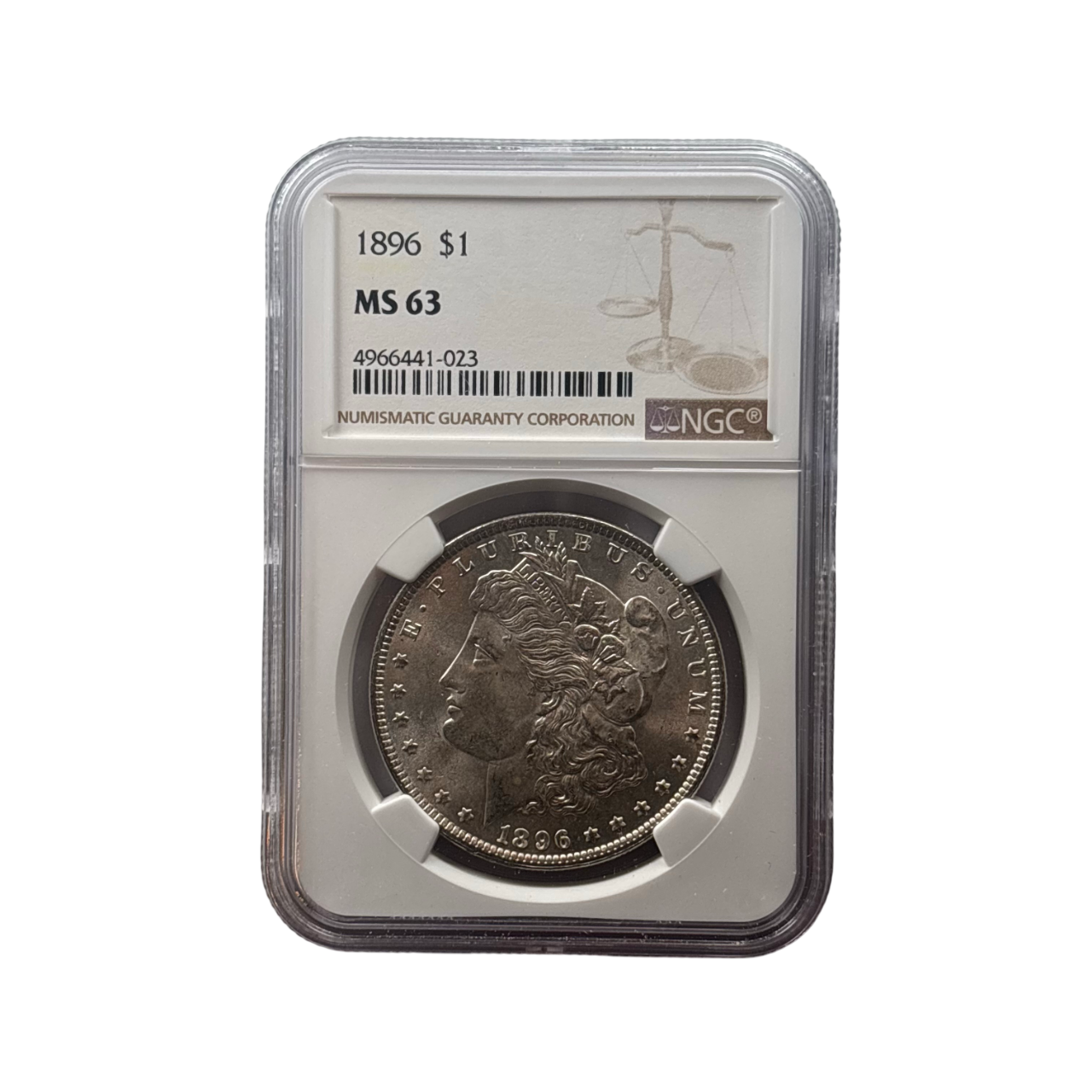 1896 Morgan Silver Dollar | NGC MS63 | Choice Mint State