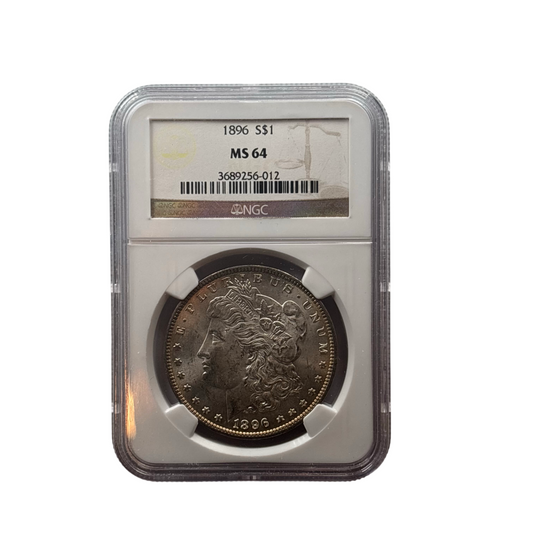 1896 Morgan Silver Dollar | NGC MS64 | Choice Near Gem