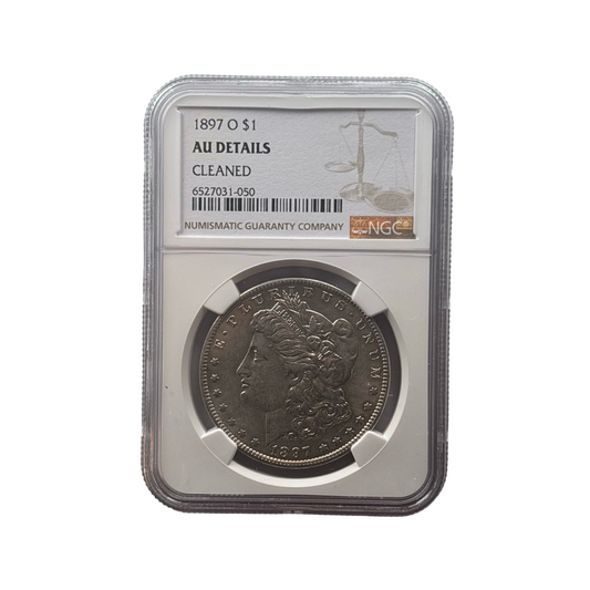 1897-O Morgan Silver Dollar | NGC AU Details (Cleaned) | New Orleans Issue