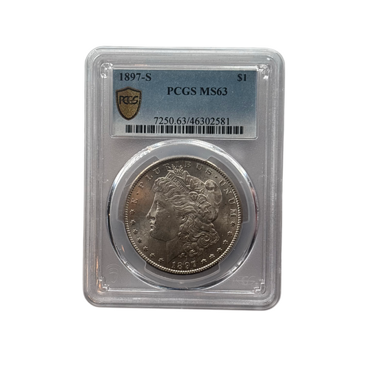 1897-S Morgan Silver Dollar | PCGS MS63 | Choice Mint State